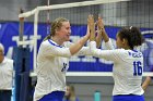 Volleyball vs Emerson  Wheaton College Women's Volleyball vs Emerson College. - Photo by Keith Nordstrom : Wheaton, Volleyball, VB2019
